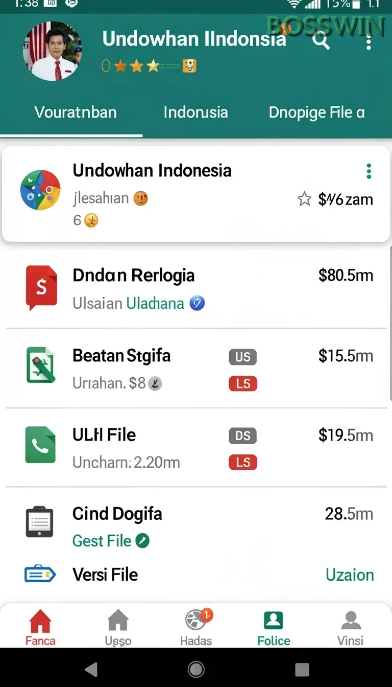 Sistem Pembayaran bosswin screenshot